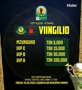VIINGILIO Yanga vs USM Alger May 28 2023
