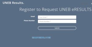 Register to Request UNEB eRESULTS